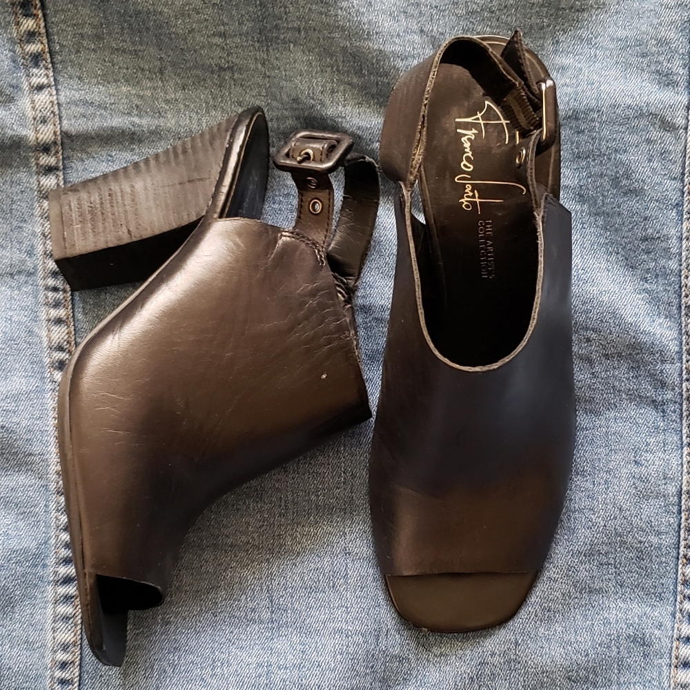 Franco Sarto slingback open toe heels